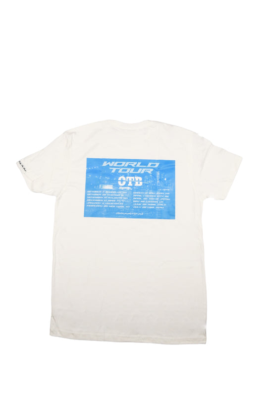 OTB WORLD TOUR T-SHIRT IN BABY BLUE